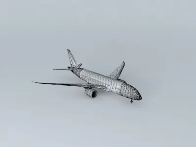 Boeing 787 at Boeing Field Free 3D model