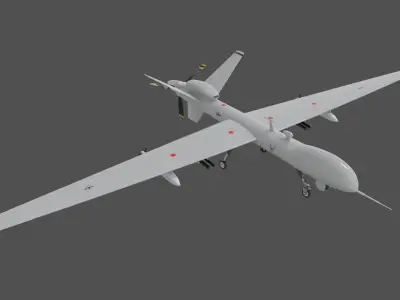 mq-9 reaper Drone Low-poly 3D model