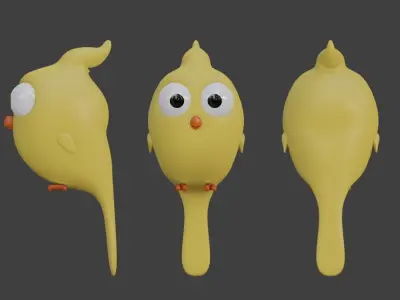 Cartoon Bird Not Rigged 3D model