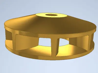 impeller for water pump 3D model