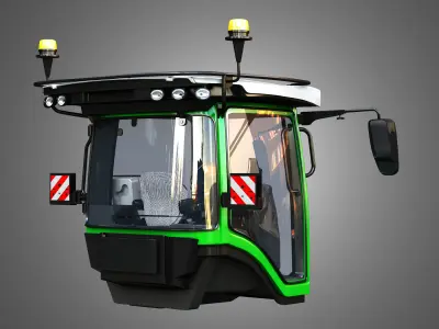 Driving Cabin - MT900 Tractor 3D model