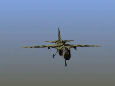 Mig-23 Flogger LD1 Low-poly 3D model
