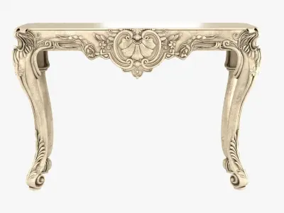 Louis XIV classic console table 3D model