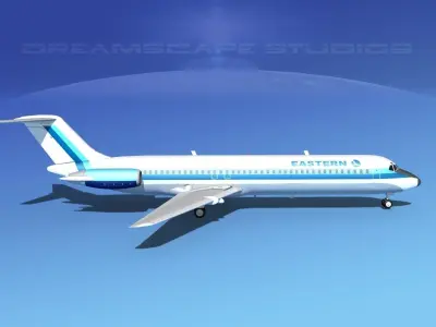 Douglas DC-9-40 Eastern Airlines 1 3D model