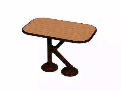 Table - K Type Leg 3D model