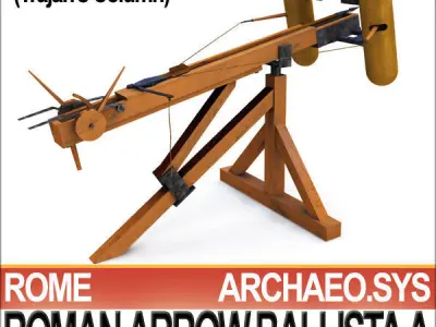 Roman Arrow Ballista Model A 3D model