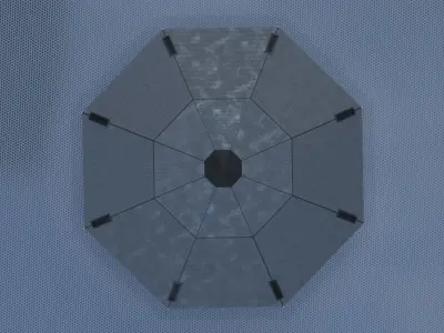 Octagonal UFO 3D model