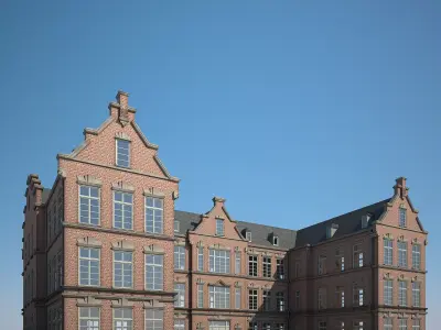 Brick Building 3D model