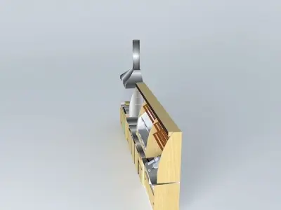 Kit116 Desk wall by Alex Marques Free 3D model
