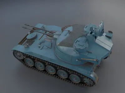 AMX-13 DCA PBR Model 3D model