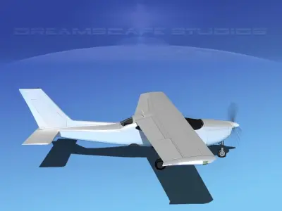 Cessna C-177RG Cardinal Bare Metal 3D model