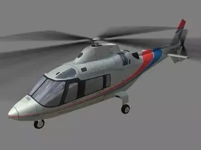 Agusta Helicopter V1 Low-poly 3D model