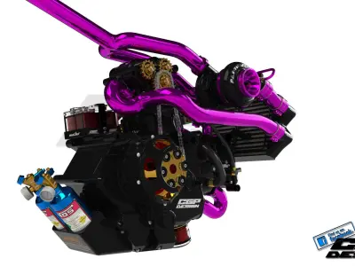 PINKI Enginedesigned by CGPdesign academy paX 3D model