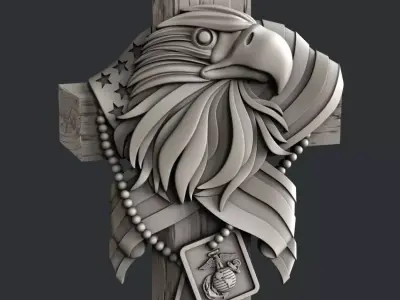 3d STL models for CNC router Eagle USA 3D model