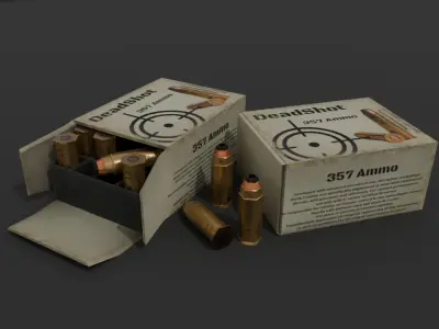 Ammo Box Pack Game Ready Low-poly 3D model