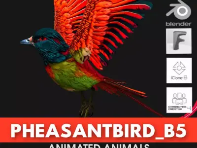 PheasantBird B5 3D model