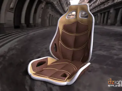 Chair for interior car concept Free 3D model