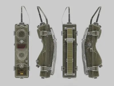 RT-196 PRC-6 Radio Low-poly 3D model