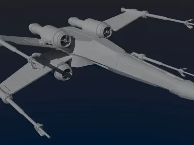 T-65 X-Wing Fighter 3D model