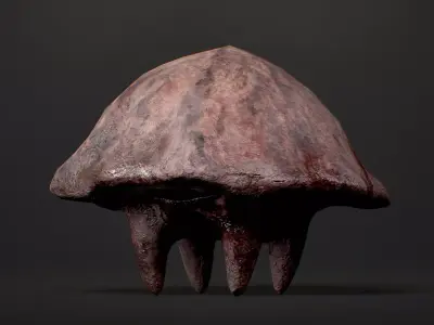 Mushroom Monster2 - Game Ready Low-poly 3D model