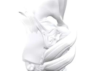 Sci fi Wolf Mask 1 3D model