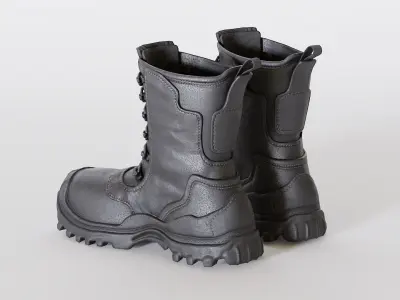 Military boots - LowPoly 3D model purchase
