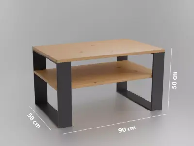 Coffee table Low-poly 3D model 18