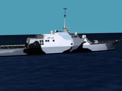 Freedom Class Blk 1 LCS-7 USS Detroit 3D model