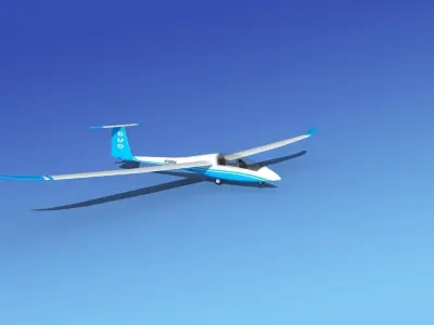 Duo Discus Sailplane 3D model
