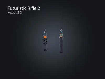 Futuristic Rifle V2 Low-poly 3D model