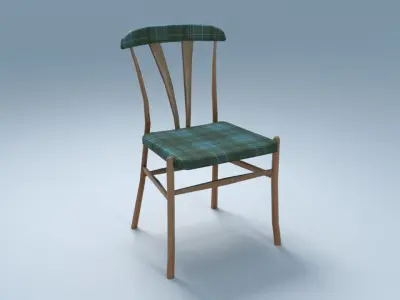 Chair10  for interior cafe and kitchen Free low-poly 3D model
