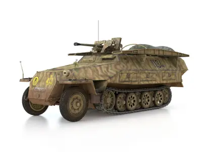 SDKFZ 251 - Ausf D - Assault-Engineer Vehicle - 1134 3D model