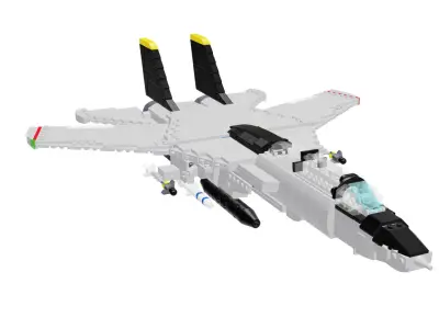 MocBricks3D - Lego F14 Tomcat 3D print model