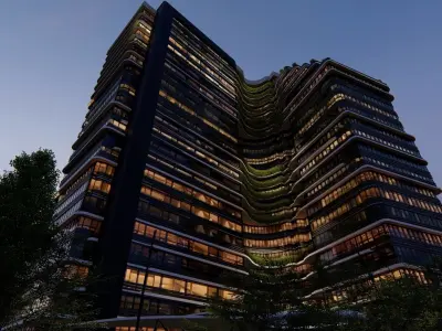 Residential Tower 3D model