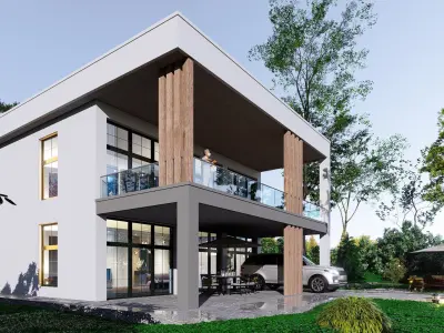 house Low-poly 3D model