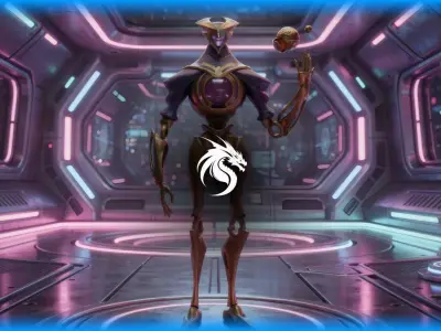 Arcane Alien Low-poly 3D model