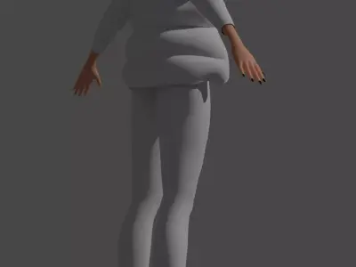 Medival Fantasy sword Game ready Low-poly 3D model