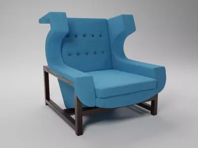 ARMCHAIR VOLTAIRE SERGIO RODRIGUES Free 3D model
