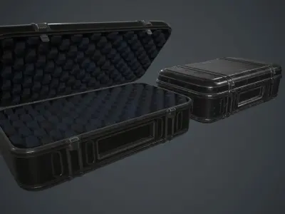Military Weapon Case PBR Game Ready Low-poly 3D model