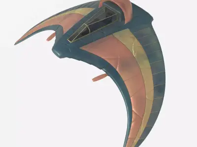 Glider Guauld Low-poly 3D model
