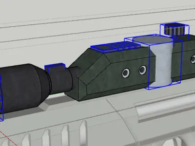 M-98 Widow Low-poly 3D model