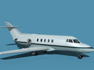 British Aerospace 125 Dominie V03 3D model