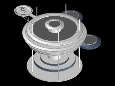 Dubai - Water Discus Hotel 3D model