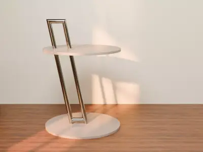 Art Deco style Side Table - Pedestal Table Free 3D model