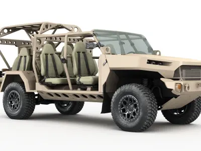 Chevy Colorado ZR2 military ISV 3D model