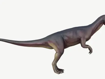 Dilophosaurus dinosaur Low-poly 3D model