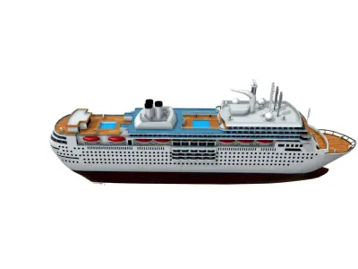 Italian Cruise Low-poly 3D model