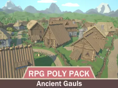RPG Poly Pack - Ancient Gauls Low-poly 3D model