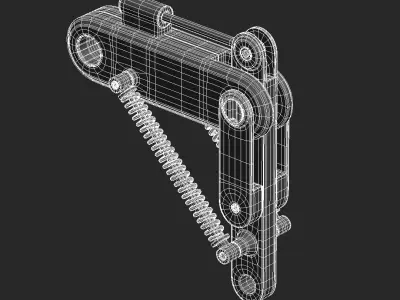 Subdivision-Ready Mechanical Details Kit-Bash 3D model