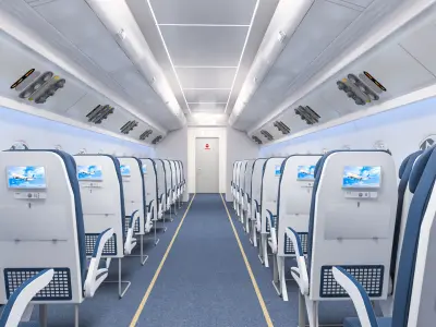 Airplane Cabin 3D model 3D model